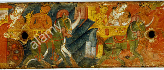Jednorozec_vessantara-jataka-manuscript-cover-painted-on-wood-bengal-circa-1200-B5W4RD